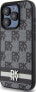 DKNY DKNY DKHCP15LPCPTSSK iPhone 15 Pro 6.1" czarny/black hardcase Leather Checkered Mono Pattern & Printed Stripes