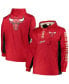 ფოტო #1 პროდუქტის Men's Red Chicago Bulls Big and Tall Hardwood Classics Team OG 2.0 Anorak Hoodie Quarter-Zip Windbreaker Jacket