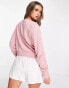 Фото #2 товара adidas Originals collar detail sweat in dusty pink