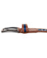 ფოტო #4 პროდუქტის Men's Logo Ribbon with Leather Trim Belt