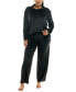 Women's 2-Pc. Velour Hoodie Pajamas Set