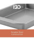 Фото #7 товара Bakeware Nonstick Cookie, Muffin, Cupcake, and Cake Pan Set, 4-Pc., Gray