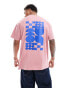 Фото #1 товара Threadbare oversized t-shirt in pink with back print