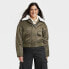 Фото #1 товара Women's Bomber Jacket - Universal Thread Moss Green XS