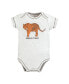 Baby Boys Organic Cotton Bodysuits, Endangered Safari