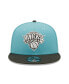 Фото #2 товара Men's Turquoise, Charcoal New York Knicks Two-Tone 9FIFTY Snapback Hat