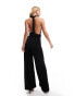 Фото #4 товара Style Cheat multi way wide leg jumpsuit in black