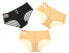 DKNY 268215 Women's Black Nude 3 Pack Bikini Underwear Size XS