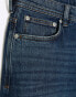 River Island straight jeans in dark blue Синий, 36L - фото #8