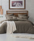 Фото #3 товара Microfiber Washed Crinkle Duvet Cover & Shams, King/California King