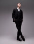 Фото #8 товара Topman textured suit waistcoat in black