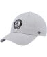 Men's Gray Brooklyn Nets Team Logo Clean Up Adjustable Hat