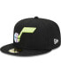 Фото #4 товара Men's Black Utah Jazz Color Pack 59FIFTY Fitted Hat