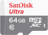 SanDisk SDSQUNR-064G-GN3MN - 64 GB - MicroSDXC - Class 10 - Class 1 (U1) - Grey - White