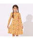 ფოტო #2 პროდუქტის Toddler| Child Girls Pumpkin Long Sleeve Dress