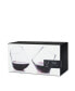 Rolling Crystal Wine Glasses, Set of 2, 12 Oz