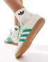 Фото #20 товара adidas Originals Samba trainers in off white and green