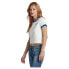 ფოტო #4 პროდუქტის G-STAR Cropped Baby Brother Ringer short sleeve T-shirt