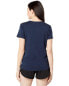 NOLA 292569 Women V-Neck T-Shirt Classic Navy Size M