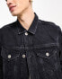 AllSaints Monza denim jacket in washed black Черный, XL - фото #6