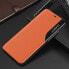 Фото #11 товара Hurtel Eco Leather View Case elegancki futerał etui z klapką i funkcją podstawki iPhone 13 Pro pomarańczowy