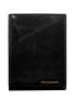 Фото #1 товара Мужское портмоне кожаное черное вертикальное без застежки Portfel-CE-PR-FRM-70-01.23-czarny Factory Price