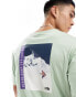 The North Face Snowboard retro back graphic t-shirt in sage green Exclusive at ASOS