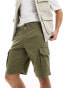 ADPT wide fit cargo short in khaki