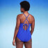 Фото #3 товара Women's Wide Ribbed Ring Medium Coverage One Piece Swimsuit - Kona Sol Blue M