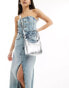 DKNY Alexa shoulder bag in silver metallic