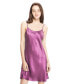 ფოტო #1 პროდუქტის Women's 22 Momme Feminine Silk Chemise Nightgown