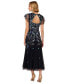 Фото #2 товара Women's Embellished Godet-Pleated Dress