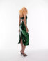 Фото #4 товара Topshop disco sequin midi dress in bright green