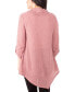 ფოტო #2 პროდუქტის Petite Cowlneck V-Hem Sweater