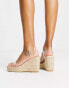 Фото #3 товара Truffle Collection clear espadrille wedge sandals in clear