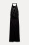 Фото #19 товара Платье с горловиной халтер и открытой спиной ZARA