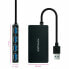 USB-разветвитель NANOCABLE 10.16.4403 Чёрный