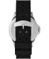 ფოტო #4 პროდუქტის Men's Navi Black Silicone Strap Watch 41mm