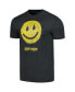 ფოტო #3 პროდუქტის Men's Charcoal Garbage Rain Smiley T-shirt