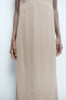 Фото #8 товара Платье-комбинация с прозрачными бусинами ZARA