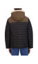 Men's Quilted Shirt Jacket Shacket with Sherpa Lined Hood