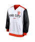 Фото #3 товара Men's White, Orange San Francisco Giants Rewind Warmup V-Neck Pullover Jacket
