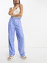 Фото #4 товара & Other Stories co-ord linen blend tailored trousers in blue