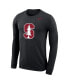 Фото #3 товара Men's Black Stanford Cardinal School Logo Legend Performance Long Sleeve T-shirt