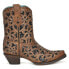 Фото #2 товара Corral Boots Tan Glitter Inlay & Studs Ankle Snip Toe Cowboy Booties Womens Size