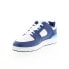 Фото #4 товара Lacoste Court Cage 124 1 SMA Mens Blue Leather Lifestyle Sneakers Shoes