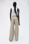 Linen-blend Pants