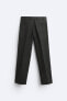 Фото #7 товара Костюмные брюки из 100% льна с узором «гусиная лапка» ZARA