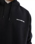 Abercrombie & Fitch microscale trend logo hoodie in black