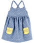 Фото #3 товара Baby Polka Dot Bee Sleeveless Dress NB